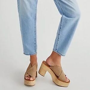 Free People Kora Platform Clog NWOT